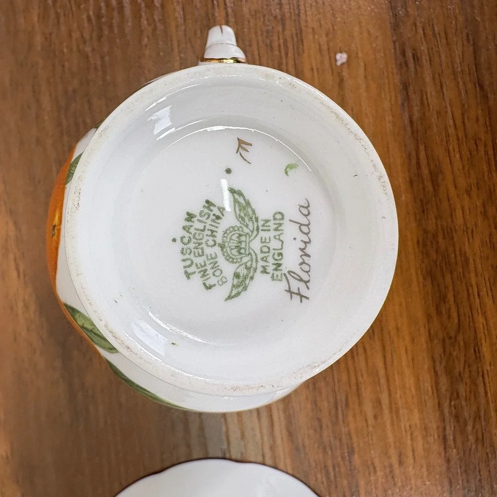 Vintage Tuscan English Bone China Mimi Pitcher and Sugar Bowl Discontinued Qty 2